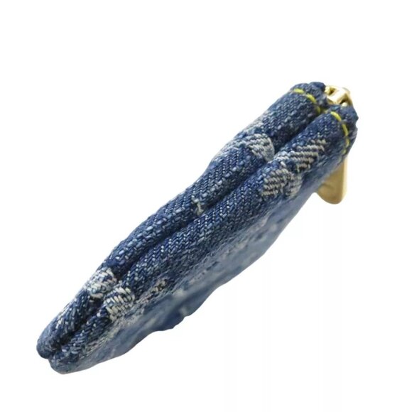 LOUIS VUITTON Pochette Cles Coin Purse M95343 Blue Denim - Picture 7 of 12